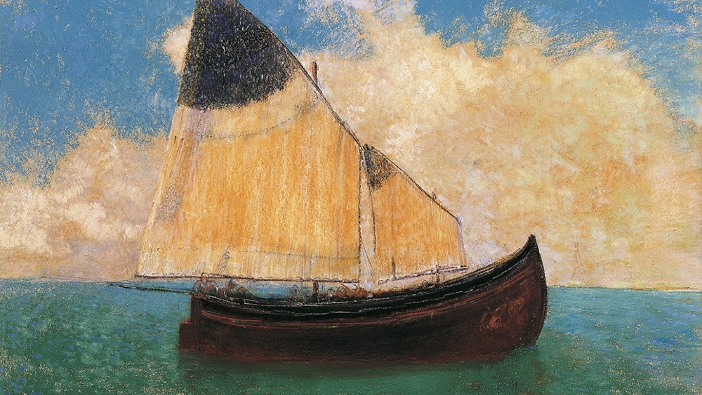 Odillon Redon, A la dérive (La barque), 1906